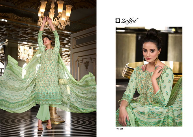 Kanikaari By Zulfat Cotton Dress Material Catalog